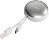 WK πτυσσόμενο USB 2 καλώδιο USB micro/ iphone - USB-A αρσενικό άσπρο-ασημί (WDC-063) (OEM) WK πτυσσόμενο USB 2 καλώδιο USB micro/ iphone - USB-A αρσενικό άσπρο-ασημί (WDC-063) (OEM)